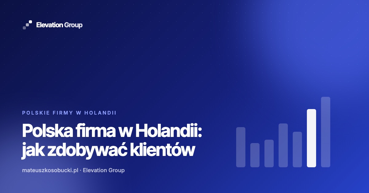 Polska firma w Holandii: holenderska ulica z kamienicami i rowerami, telefon z mapą Google